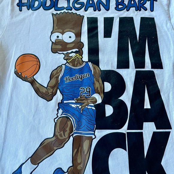 Hooligan Bart Graphic T-Shirt - Picture 1 of 4